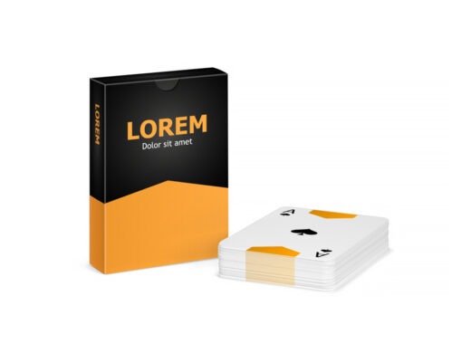 Spillekort med firmalogo