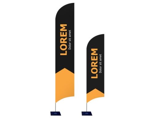 Layout og design af beachflag