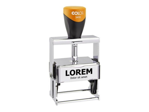 Stempel med firmalogo